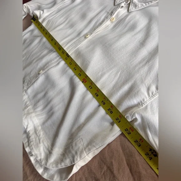 MADEWELL Lusterweave Hartfield Cropped Tencel Button Down Shirt | Womens S - Picture 9 of 12